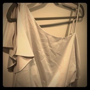 Jessica Simpson Pale Silver Cocktail Dress